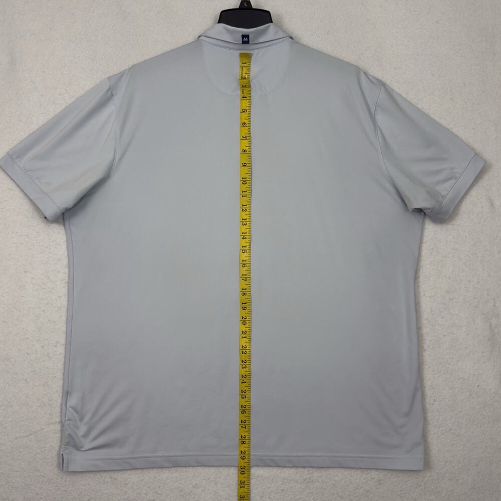 Mizzen Main Polo Shirt Mens Large Classic Performance Stretch Light Blue - Picture 6 of 10